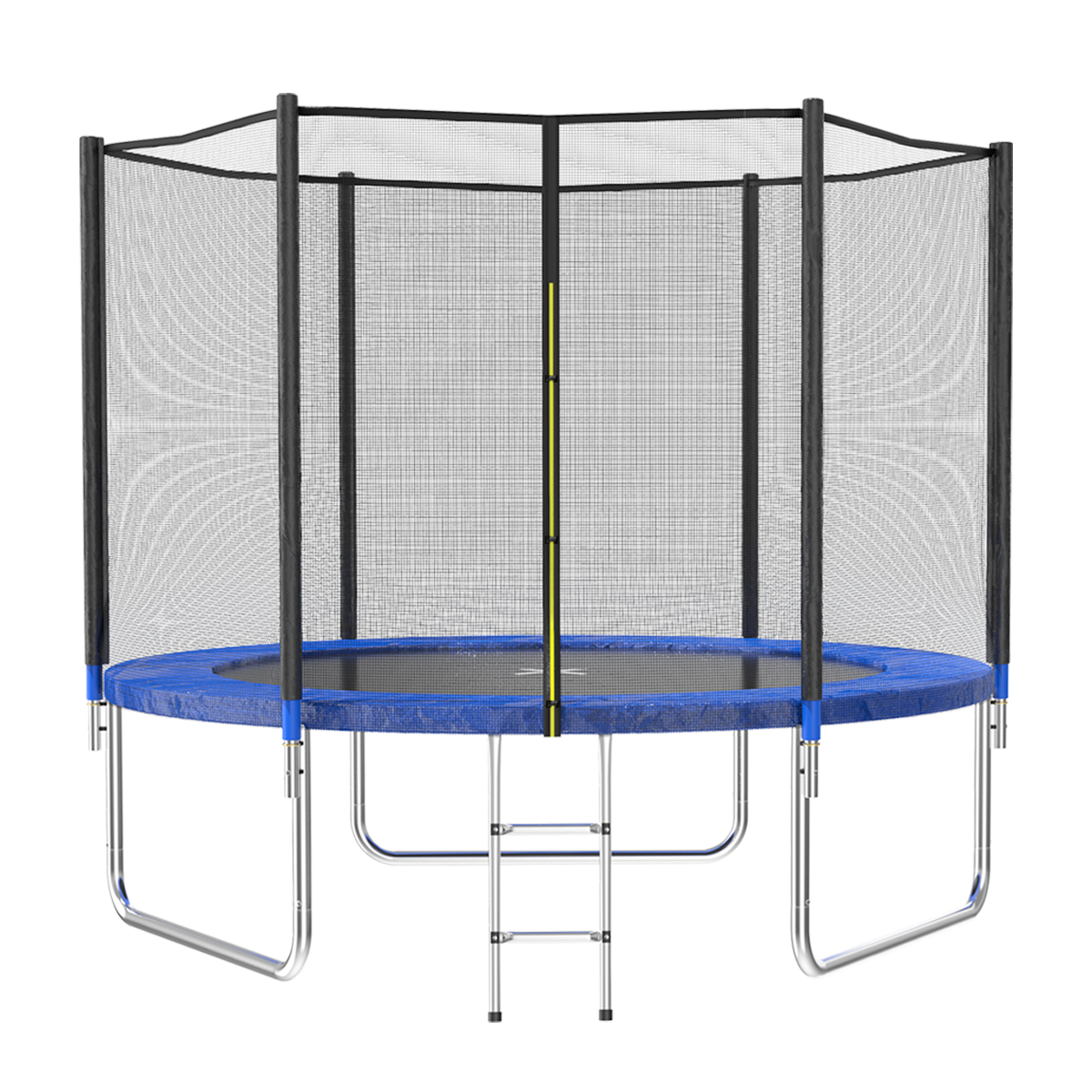 Aotob-8FT Outdoor Trampoline with Safety Net & Ladder