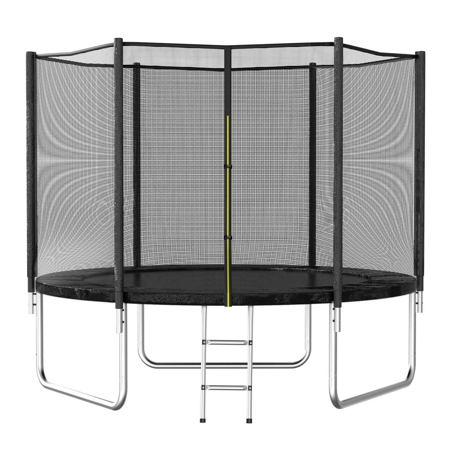 Aotob-8FT Outdoor Trampoline with Safety Net & Ladder