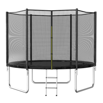 Aotob-8FT Outdoor Trampoline with Safety Net & Ladder
